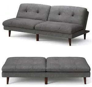 Flamaker Futon Sofa Bed Modern Folding Futon Set Convertible Recliner Lounge for Living Room with Adjustable Backrest (Linen, Grey) Flamaker Futon Sofa Bed Modern Folding Futon Set Convertible Recliner Lounge for Living Room with Adjustable Backrest (Linen, Grey)