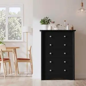 Furmax Tall Dresser, 5 Drawer Dresser, Chest of Drawers, Organizer Drawers, for Hallway Entryway (Dark Black) Furmax Tall Dresser, 5 Drawer Dresser, Chest of Drawers, Organizer Drawers, for Hallway Entryway (Dark Black)