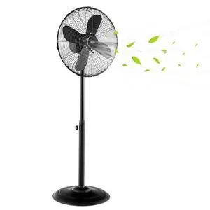 COSTWAY 16" High-Velocity Metal Pedestal Fan with Adjustable Height & 75° Oscillation, 3-Speed Standing Floor Fan for Home, Office & Kitchen (Black) COSTWAY 16" High-Velocity Metal Pedestal Fan with Adjustable Height & 75° Oscillation, 3-Speed Standing Floor Fan for Home, Office & Kitchen (Black)