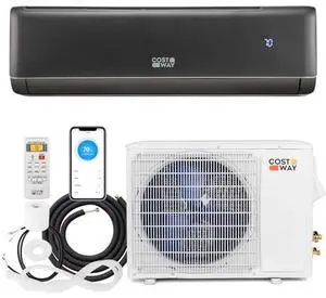 COSTWAY 24000 BTU Wifi Enabled Mini Split Air Conditioner & Heater, 21 SEER2 208-230V Inverter AC Unit Cools Rooms up to 1500 Sq. Ft, Energy Efficient Split AC w/Heat Pump COSTWAY 24000 BTU Wifi Enabled Mini Split Air Conditioner & Heater, 21 SEER2 208-230V Inverter AC Unit Cools Rooms up to 1500 Sq. Ft, Energy Efficient Split AC w/Heat Pump