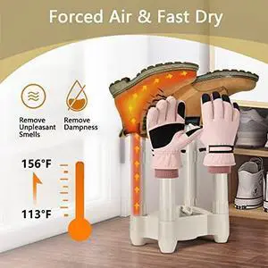 COSTWAY Shoe Dryer, Boot Dryers and Warmer with 0-180 Mins Timer, Overheat Protection, Fast Drying, Detachable Pipes, Heat Blower, Boot Dryer for Work Boots, Sneakers, Gloves, Hats, White COSTWAY Shoe Dryer, Boot Dryers and Warmer with 0-180 Mins Timer, Overheat Protection, Fast Drying, Detachable Pipes, Heat Blower, Boot Dryer for Work Boots, Sneakers, Gloves, Hats, White
