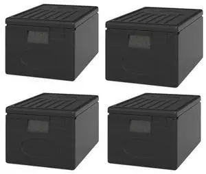 COSTWAY 49 Qt Insulated Food Pan Carrier, Non-Electrical Food Warmer with Built-in Handles & Stackable Design, Portable Food Warmer Hot Box for Catering, Camping, Restaurant (4) COSTWAY 49 Qt Insulated Food Pan Carrier, Non-Electrical Food Warmer with Built-in Handles & Stackable Design, Portable Food Warmer Hot Box for Catering, Camping, Restaurant (4)