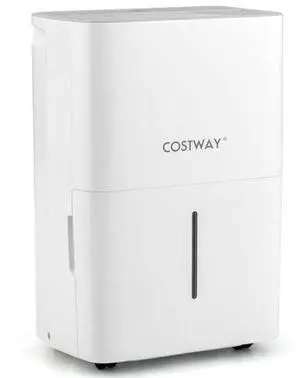 COSTWAY 94.5 Pints Dehumidifier, 6000 Sq.Ft Portable Large Home Dehumidifier for Basements with 2 Modes & 3 Fan Speeds, 1.4 Gallon Tank COSTWAY 94.5 Pints Dehumidifier, 6000 Sq.Ft Portable Large Home Dehumidifier for Basements with 2 Modes & 3 Fan Speeds, 1.4 Gallon Tank