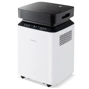 COSTWAY 80 Pints Dehumidifier with Pump, Easy Humidity Control, Multiple Drainage Options, 24H Timer & 2.2 Gal Water Tank, Dehumidifier for Basement, Home COSTWAY 80 Pints Dehumidifier with Pump, Easy Humidity Control, Multiple Drainage Options, 24H Timer & 2.2 Gal Water Tank, Dehumidifier for Basement, Home