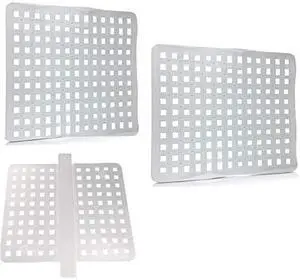 New Clear Kitchen Dish Safe Sink Protector Mat Pad Set, 3 Piece Combo Set Includes 2 Mats and 1 Saddle New Clear Kitchen Dish Safe Sink Protector Mat Pad Set, 3 Piece Combo Set Includes 2 Mats and 1 Saddle