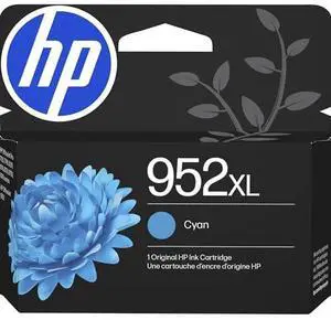 HP 952XL Cyan High-Yield Ink Cartridge | Works OfficeJet 8702, OfficeJet Pro 7720, 7740, 8210, 8710, 8720, 8730, 8740 Series | Eligible for Instant Ink | L0S61AN HP 952XL Cyan High-Yield Ink Cartridge | Works OfficeJet 8702, OfficeJet Pro 7720, 7740, 8210, 8710, 8720, 8730, 8740 Series | Eligible for Instant Ink | L0S61AN