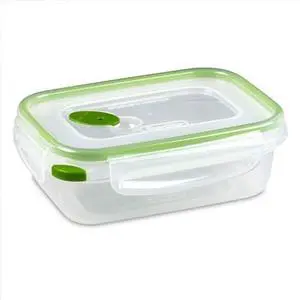 Sterilite Ultra-Seal 3.1 Cup Rectangle, Airtight Food Storage Container, Latching Lid, Microwave and Dishwasher Safe, Clear With Green Gasket, 24-Pack Sterilite Ultra-Seal 3.1 Cup Rectangle, Airtight Food Storage Container, Latching Lid, Microwave and Dishwasher Safe, Clear With Green Gasket, 24-Pack