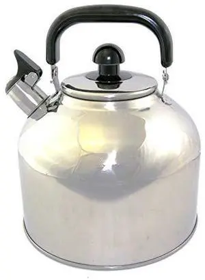 Stainless Steel Whistling Tea Kettle Large 7 Quart Teapot with Mesh Infuser 6.3 Liter Hot Water Pot Removable Lid Covered Handle Big Teapot For Making Fresh Brewed Iced Tea or Coffee Loud Whistle Stainless Steel Whistling Tea Kettle Large 7 Quart Teapot with Mesh Infuser 6.3 Liter Hot Water Pot Removable Lid Covered Handle Big Teapot For Making Fresh Brewed Iced Tea or Coffee Loud Whistle