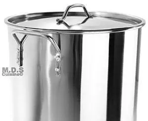 Stock Pot Stainless Steel 40QT Lid Steamer Pot Brew Vaporera Kettle Tamales New 10Ga Stock Pot Stainless Steel 40QT Lid Steamer Pot Brew Vaporera Kettle Tamales New 10Ga