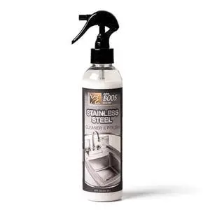 John Boos Stainless Steel Cleaner with Fine Mist Spray, Lavender Scent, 8 oz - Streak-Free Cleaning Polish & Stain Remover for Stoves, Ovens, Sinks, & Kitchen Surfaces John Boos Stainless Steel Cleaner with Fine Mist Spray, Lavender Scent, 8 oz - Streak-Free Cleaning Polish & Stain Remover for Stoves, Ovens, Sinks, & Kitchen Surfaces