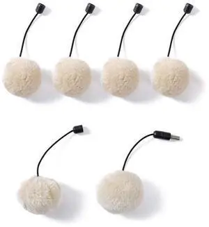 PAWZ Road Cat Tree Balls Replacement a Set of 6 Pompom Ball-Beige PAWZ Road Cat Tree Balls Replacement a Set of 6 Pompom Ball-Beige