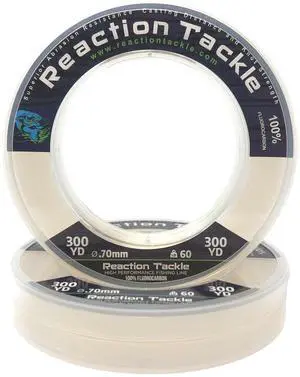 100% Pure Fluorocarbon Fishing Line - High Strength, Abrasion-Resistant, Fast-Sinking, Virtually Invisible - Saltwater and Freshwater Leader Line 100% Pure Fluorocarbon Fishing Line - High Strength, Abrasion-Resistant, Fast-Sinking, Virtually Invisible - Saltwater and Freshwater Leader Line