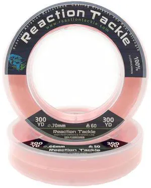 100% Pure Fluorocarbon Fishing Line - High Strength, Abrasion-Resistant, Fast-Sinking, Virtually Invisible - Saltwater and Freshwater Leader Line 100% Pure Fluorocarbon Fishing Line - High Strength, Abrasion-Resistant, Fast-Sinking, Virtually Invisible - Saltwater and Freshwater Leader Line
