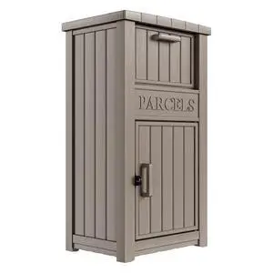 Package Delivery Box for Outside, Large Parcel Drop Box with Lockable Secure, Waterproof and Anti-Theft Storage for Porch, Curbside, House (Grey) Package Delivery Box for Outside, Large Parcel Drop Box with Lockable Secure, Waterproof and Anti-Theft Storage for Porch, Curbside, House (Grey)