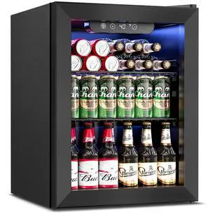 Beverage Refrigerator Cooler - 16 Bottle 68 Can Mini Fridge with Glass Door, Soda Wine Beer Drink Fridge - Small Refrigerator for Office Home Bedroom Dorm Bar, 1.7 Cu.Ft, Black Beverage Refrigerator Cooler - 16 Bottle 68 Can Mini Fridge with Glass Door, Soda Wine Beer Drink Fridge - Small Refrigerator for Office Home Bedroom Dorm Bar, 1.7 Cu.Ft, Black