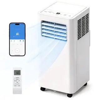 14000 BTU Portable Air Conditioner, 3-in-1 Cools 750 Sq.Ft, Quiet AC with Fan & Dehumidifier, App/Remote Control, LED Display, 24H Timer, Window Kit, for Bedroom/Office/Dorms 14000 BTU Portable Air Conditioner, 3-in-1 Cools 750 Sq.Ft, Quiet AC with Fan & Dehumidifier, App/Remote Control, LED Display, 24H Timer, Window Kit, for Bedroom/Office/Dorms