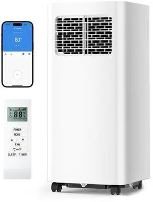12,000 BTU Portable Air Conditioners - 3-in-1 Portable AC Unit Cools Up to 600 Sq.Ft., with App/Wifi/Remote Control, Dehumidifier & Fan Modes, Window Mounting Kit, Ideal for Bedroom, Dorms 12,000 BTU Portable Air Conditioners - 3-in-1 Portable AC Unit Cools Up to 600 Sq.Ft., with App/Wifi/Remote Control, Dehumidifier & Fan Modes, Window Mounting Kit, Ideal for Bedroom, Dorms