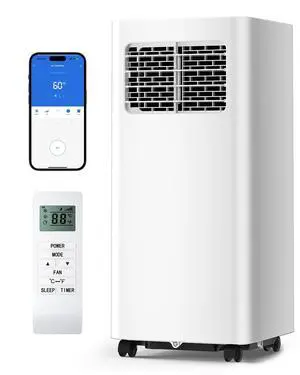 14,000 BTU Portable Air Conditioners - 3-in-1 Portable AC Unit Cools Up to 750 Sq.Ft., with App/Wifi/Remote Control, Dehumidifier & Fan Modes, Window Mounting Kit, Ideal for Bedroom, Dorms 14,000 BTU Portable Air Conditioners - 3-in-1 Portable AC Unit Cools Up to 750 Sq.Ft., with App/Wifi/Remote Control, Dehumidifier & Fan Modes, Window Mounting Kit, Ideal for Bedroom, Dorms