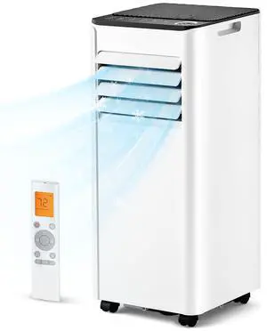 10,000 BTU Portable Air Conditioner - 3-in-1 Portable AC Unit for Rooms Up to 450 Sq. Ft., with Remote Control, Cooling, Dehumidifier & Fan Modes, AC Unit for Bedroom, Office, Apartment 10,000 BTU Portable Air Conditioner - 3-in-1 Portable AC Unit for Rooms Up to 450 Sq. Ft., with Remote Control, Cooling, Dehumidifier & Fan Modes, AC Unit for Bedroom, Office, Apartment