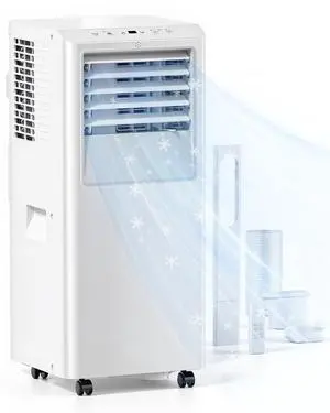 10,000 BTU Portable Air Conditioner, 5-in-1 Portable AC Unit Cools 450 Sq.Ft, Low Noise 48dB, Dehumidifier & Fan, Remote Control, 24H Timer, for Bedroom, Dorm, Office, Apartment 10,000 BTU Portable Air Conditioner, 5-in-1 Portable AC Unit Cools 450 Sq.Ft, Low Noise 48dB, Dehumidifier & Fan, Remote Control, 24H Timer, for Bedroom, Dorm, Office, Apartment