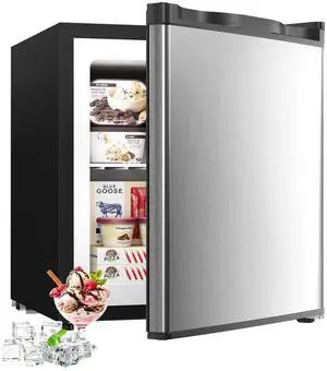 1.1 Cu.ft Mini Freezer - Compact Upright Freezer with 7 Adjustable Thermostat, Removable Shelf, Reversible Single Door, 360°Uniform Cooling Small freezer for Home Office Kitchen Dorm, Silver 1.1 Cu.ft Mini Freezer - Compact Upright Freezer with 7 Adjustable Thermostat, Removable Shelf, Reversible Single Door, 360°Uniform Cooling Small freezer for Home Office Kitchen Dorm, Silver