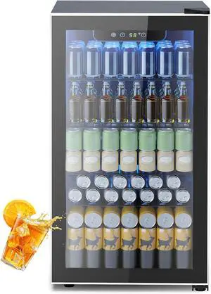 Mini Fridge 130 Can Beverage Refrigerator Cooler, 3.1 Cu.Ft Drink Fridge for Soda Wine Beer, Adjustable Temperature Control for Home Office, Black Mini Fridge 130 Can Beverage Refrigerator Cooler, 3.1 Cu.Ft Drink Fridge for Soda Wine Beer, Adjustable Temperature Control for Home Office, Black