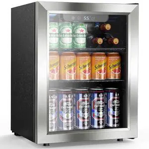 Mini Fridge 68 Can Beverage Refrigerator Cooler, 1.7 Cu.Ft Drink Fridge forSoda Wine Beer, Digital Temperature Control Cooler for Home, Dorm, Bar Mini Fridge 68 Can Beverage Refrigerator Cooler, 1.7 Cu.Ft Drink Fridge forSoda Wine Beer, Digital Temperature Control Cooler for Home, Dorm, Bar