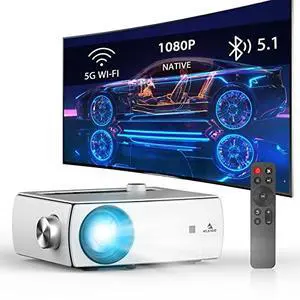 NexiGo WiFi Bluetooth Projector PJ10, 300ANSI, Native 1080P Movie Projector, Dolby_Sound Support, Remote, Compatible with Phone, Computer, HDMI, USB, AV Interfaces NexiGo WiFi Bluetooth Projector PJ10, 300ANSI, Native 1080P Movie Projector, Dolby_Sound Support, Remote, Compatible with Phone, Computer, HDMI, USB, AV Interfaces