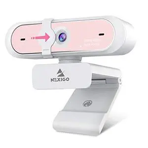 NexiGo N660P 1080P 60FPS Webcam with Software Control, Dual Microphone & Cover, Autofocus, HD USB Computer Web Camera, for OBS/Zoom/Skype/FaceTime/Teams/Twitch, Pink NexiGo N660P 1080P 60FPS Webcam with Software Control, Dual Microphone & Cover, Autofocus, HD USB Computer Web Camera, for OBS/Zoom/Skype/FaceTime/Teams/Twitch, Pink