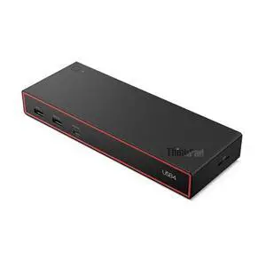 Lenovo ThinkPad USB4 Dock 5000, 40Gbps Bandwidth, Universal Compatibility, 65W Charging, Multiple Display Support, Black Lenovo ThinkPad USB4 Dock 5000, 40Gbps Bandwidth, Universal Compatibility, 65W Charging, Multiple Display Support, Black