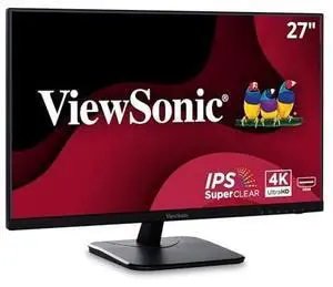 ViewSonic VA2756-4K-MHD 27 Inch 4K Monitor, IPS Display for Enhanced Home and Office Productivity, Ultra-Thin Bezels, HDMI, and DisplayPort Inputs ViewSonic VA2756-4K-MHD 27 Inch 4K Monitor, IPS Display for Enhanced Home and Office Productivity, Ultra-Thin Bezels, HDMI, and DisplayPort Inputs