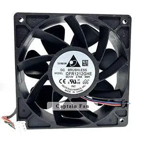 QFR1212GHE Fan 12038 120 * 120 * 38mm DC 12V Fan 2.70A 210CFM 4-Pin Axial Cooling Fan for Server QFR1212GHE Fan 12038 120 * 120 * 38mm DC 12V Fan 2.70A 210CFM 4-Pin Axial Cooling Fan for Server