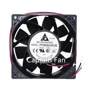 PFB0924EHE Fan DC 24V Fan 0.42A 9238 92x92x38mm Axial Cooling Fan Brushless for Inverter PFB0924EHE Fan DC 24V Fan 0.42A 9238 92x92x38mm Axial Cooling Fan Brushless for Inverter