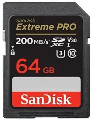 SANDISK 64GB Extreme PRO SDXC UHS-I Memory Card - C10, U3, V30, 4K UHD, SD Card - SDSDXXU-064G-GN4IN SANDISK 64GB Extreme PRO SDXC UHS-I Memory Card - C10, U3, V30, 4K UHD, SD Card - SDSDXXU-064G-GN4IN