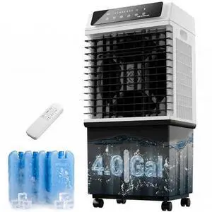 Swamp Cooler, 1800 CFM Windowless Portable Air Conditioner,4 Gal Water Tank,3 Speeds,4 Modes,12H Timer,120°Oscillation,Evaporative Air Cooler for Indoor,Room,Bedroom,Office,Black Swamp Cooler, 1800 CFM Windowless Portable Air Conditioner,4 Gal Water Tank,3 Speeds,4 Modes,12H Timer,120°Oscillation,Evaporative Air Cooler for Indoor,Room,Bedroom,Office,Black