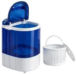 SUPER DEAL Portable Washing Machine, Single Tub Small Laundry Washer 5.7 lbs Washing Capacity for Apartments, Dorms,Traveling, RV, Semi-automatic Laundry 110V, Blue SUPER DEAL Portable Washing Machine, Single Tub Small Laundry Washer 5.7 lbs Washing Capacity for Apartments, Dorms,Traveling, RV, Semi-automatic Laundry 110V, Blue