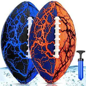 Pool Beach Water Football - 2Pack Strong Grip Waterproof Football for All-Weather Play Pool Toys Beach Games Outdoor Sports Toy Christmas Birthday Gifts for Kids Boys Teens Adults Pool Beach Water Football - 2Pack Strong Grip Waterproof Football for All-Weather Play Pool Toys Beach Games Outdoor Sports Toy Christmas Birthday Gifts for Kids Boys Teens Adults