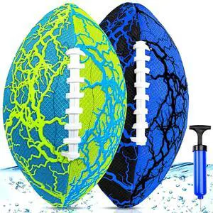 Pool Beach Water Football - 2Pack Strong Grip Waterproof Football for All-Weather Play Pool Toys Beach Games Outdoor Sports Toy Christmas Birthday Gifts for Kids Boys Teens Adults Pool Beach Water Football - 2Pack Strong Grip Waterproof Football for All-Weather Play Pool Toys Beach Games Outdoor Sports Toy Christmas Birthday Gifts for Kids Boys Teens Adults