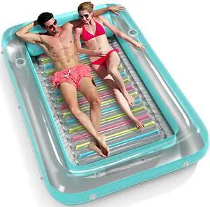 Inflatable Tanning Pool Lounger Float - Jasonwell 4 in 1 Sun Tan Tub Sunbathing Pool Lounge Raft Floatie Toys Water Filled Tanning Bed Mat Pad for Adult Blow Up Kiddie Pool Kids Ball Pit (RA, XXL) Inflatable Tanning Pool Lounger Float - Jasonwell 4 in 1 Sun Tan Tub Sunbathing Pool Lounge Raft Floatie Toys Water Filled Tanning Bed Mat Pad for Adult Blow Up Kiddie Pool Kids Ball Pit (RA, XXL)