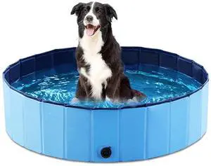 Jasonwell Foldable Dog Pool Collapsible Hard Plastic Dog Swimming Pool Portable Kiddie Pool Pet Pool Doggie Wading Pool Bath Tub for Puppy Small Medium Large Dogs Cats and Kids 39.5" Jasonwell Foldable Dog Pool Collapsible Hard Plastic Dog Swimming Pool Portable Kiddie Pool Pet Pool Doggie Wading Pool Bath Tub for Puppy Small Medium Large Dogs Cats and Kids 39.5"