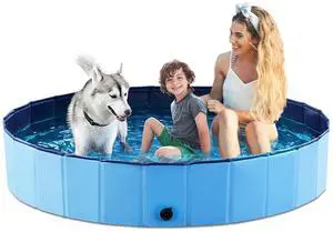 Foldable Dog Pet Bath Pool Collapsible Dog Pet Pool Bathing Tub Kiddie Pool Doggie Wading Pool for Puppy Small Medium Large Dogs Cats and Kids 71" Blue Foldable Dog Pet Bath Pool Collapsible Dog Pet Pool Bathing Tub Kiddie Pool Doggie Wading Pool for Puppy Small Medium Large Dogs Cats and Kids 71" Blue