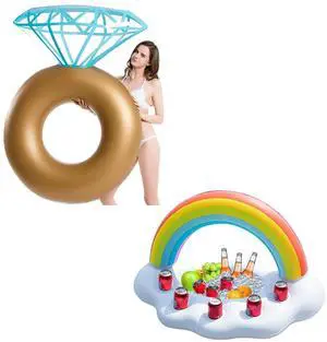 Inflatable Diamond Ring Pool Float - Engagement Ring Bachelorette Party Float Inflatable Diamond Ring Pool Float - Engagement Ring Bachelorette Party Float
