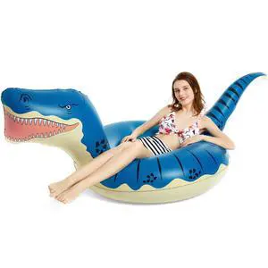 Inflatable Dinosaur Pool Float Tube for Boys Girls Adults 93'' T-Rex Floatie Summer Beach Swimming Pool Inflatables T-Rex Ride on Party Pool Raft Lounge Kids Tyrannosaurus Rex Dinosaur Toys Inflatable Dinosaur Pool Float Tube for Boys Girls Adults 93'' T-Rex Floatie Summer Beach Swimming Pool Inflatables T-Rex Ride on Party Pool Raft Lounge Kids Tyrannosaurus Rex Dinosaur Toys