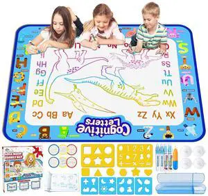Aqua Water Doodle Mat 40 X 32 Inches Large Magic Drawing Doodling Mat Coloring Mat Educational Toys Christmas Birthday Gifts for Kids Toddler Boys Girls Age 2 3 4 5 6 7 8 Year Old (Alphabet) Aqua Water Doodle Mat 40 X 32 Inches Large Magic Drawing Doodling Mat Coloring Mat Educational Toys Christmas Birthday Gifts for Kids Toddler Boys Girls Age 2 3 4 5 6 7 8 Year Old (Alphabet)