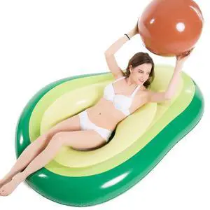 Inflatable Avocado Pool Float Floatie with Ball Water Fun Large Blow Up Summer Beach Swimming Floaty Party Toys Lounge Raft for Adults (XL) Inflatable Avocado Pool Float Floatie with Ball Water Fun Large Blow Up Summer Beach Swimming Floaty Party Toys Lounge Raft for Adults (XL)