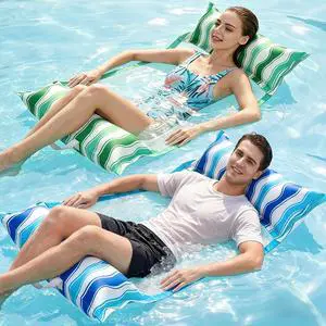 Inflatable Pool Hammock Float - 2 Pack Water Hammock Pool Floaties Multi-Purpose (Saddle Lounge Chair Drifter) 4 in 1 Lake Beach Floating Loungers Swimming Pool Floats Toys for Adults Inflatable Pool Hammock Float - 2 Pack Water Hammock Pool Floaties Multi-Purpose (Saddle Lounge Chair Drifter) 4 in 1 Lake Beach Floating Loungers Swimming Pool Floats Toys for Adults