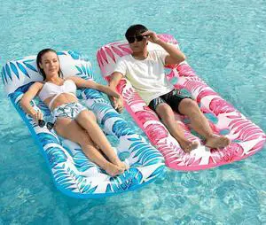 Inflatable Pool Float Lounge - 2 Pack Floaties Rafts for Adults Floating Lounger Sun Tanning Floats Cool Water Floaty Swimming Lake Beach Party Toys Inflatable Pool Float Lounge - 2 Pack Floaties Rafts for Adults Floating Lounger Sun Tanning Floats Cool Water Floaty Swimming Lake Beach Party Toys