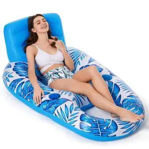 Inflatable Pool Float Adult - Pool Floaties Lounger Floats Raft Floating Chair Water Floaties for Swimming Pool Lake Lounge Float with Cup Holders Beach Pool Party Toys for Adults Inflatable Pool Float Adult - Pool Floaties Lounger Floats Raft Floating Chair Water Floaties for Swimming Pool Lake Lounge Float with Cup Holders Beach Pool Party Toys for Adults