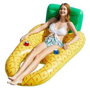 Inflatable Pool Float Adult - Pool Floaties Lounger Floats Raft Floating Chair Water Floaty for Swimming Pool Lake Lounge Float with Cup Holders Beach Pool Party Toys for Adults Inflatable Pool Float Adult - Pool Floaties Lounger Floats Raft Floating Chair Water Floaty for Swimming Pool Lake Lounge Float with Cup Holders Beach Pool Party Toys for Adults