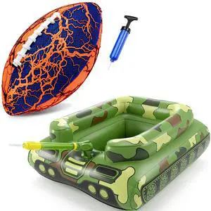 Pool Beach Water Football - Waterproof Football Strong Grip and Jasonwell Inflatable Tank Pool Floats Kids Pool Beach Water Football - Waterproof Football Strong Grip and Jasonwell Inflatable Tank Pool Floats Kids